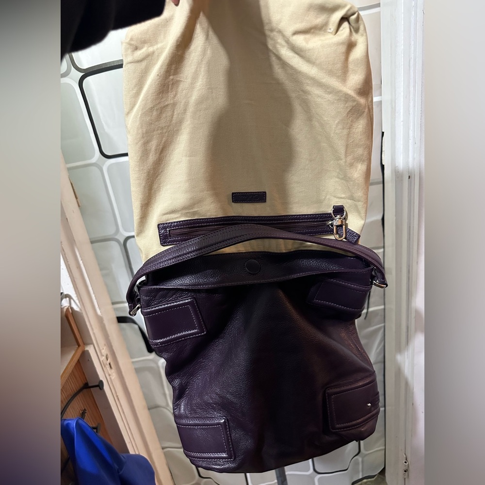 Cole Haan purple Leather Shoulder Bag - Picture 2 of 11